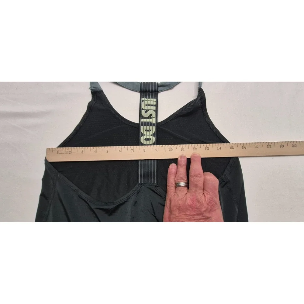 Nike women's green exercise racing back top 